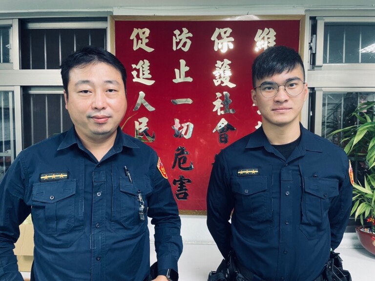 圖片說明：南港員警表以同理之心、細細聽訴及耐心反饋後，才使廖男打消輕生念頭，挽救一條寶貴的生命。(記者林鈞澤翻攝)