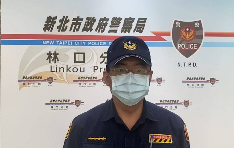 林口分局交通分隊小隊長黃清祺呼籲駕駛人遵守「路口慢看停」觀念。（記者楊國域翻攝）