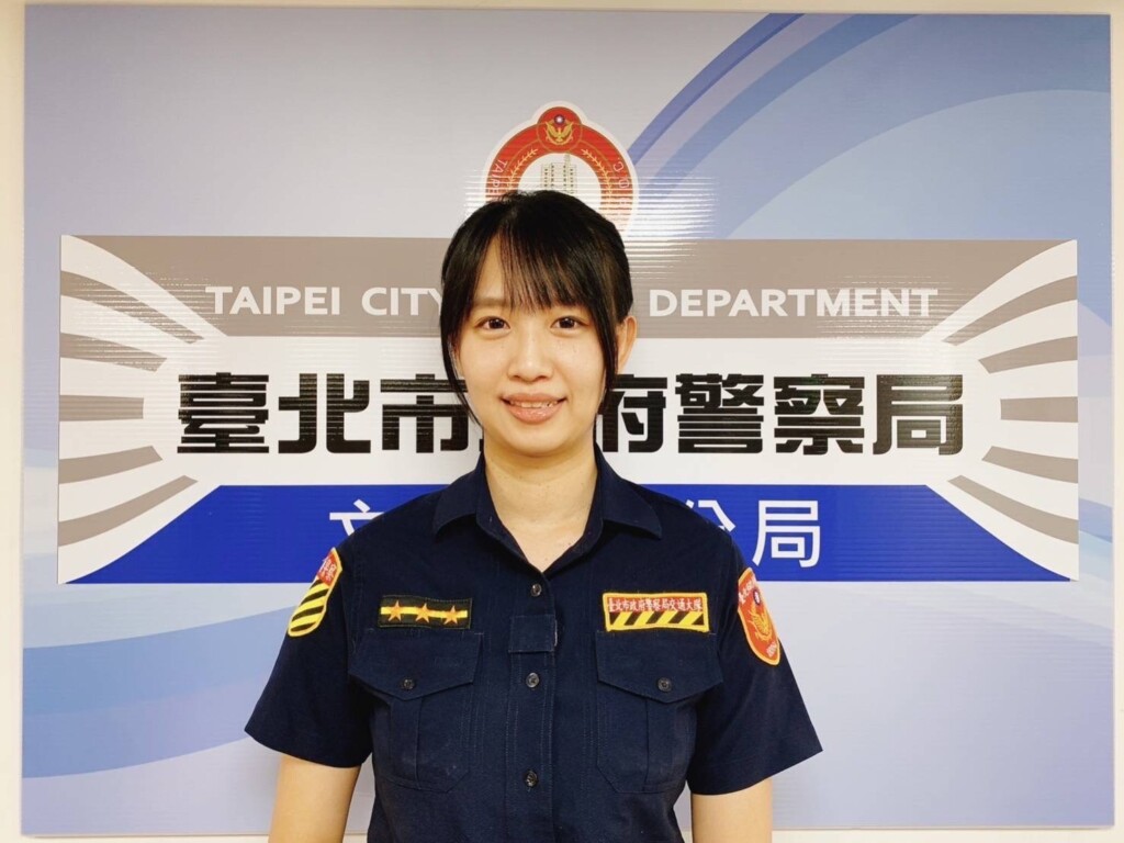 交通分隊警員張妤涵。（記者 張艷君翻攝）