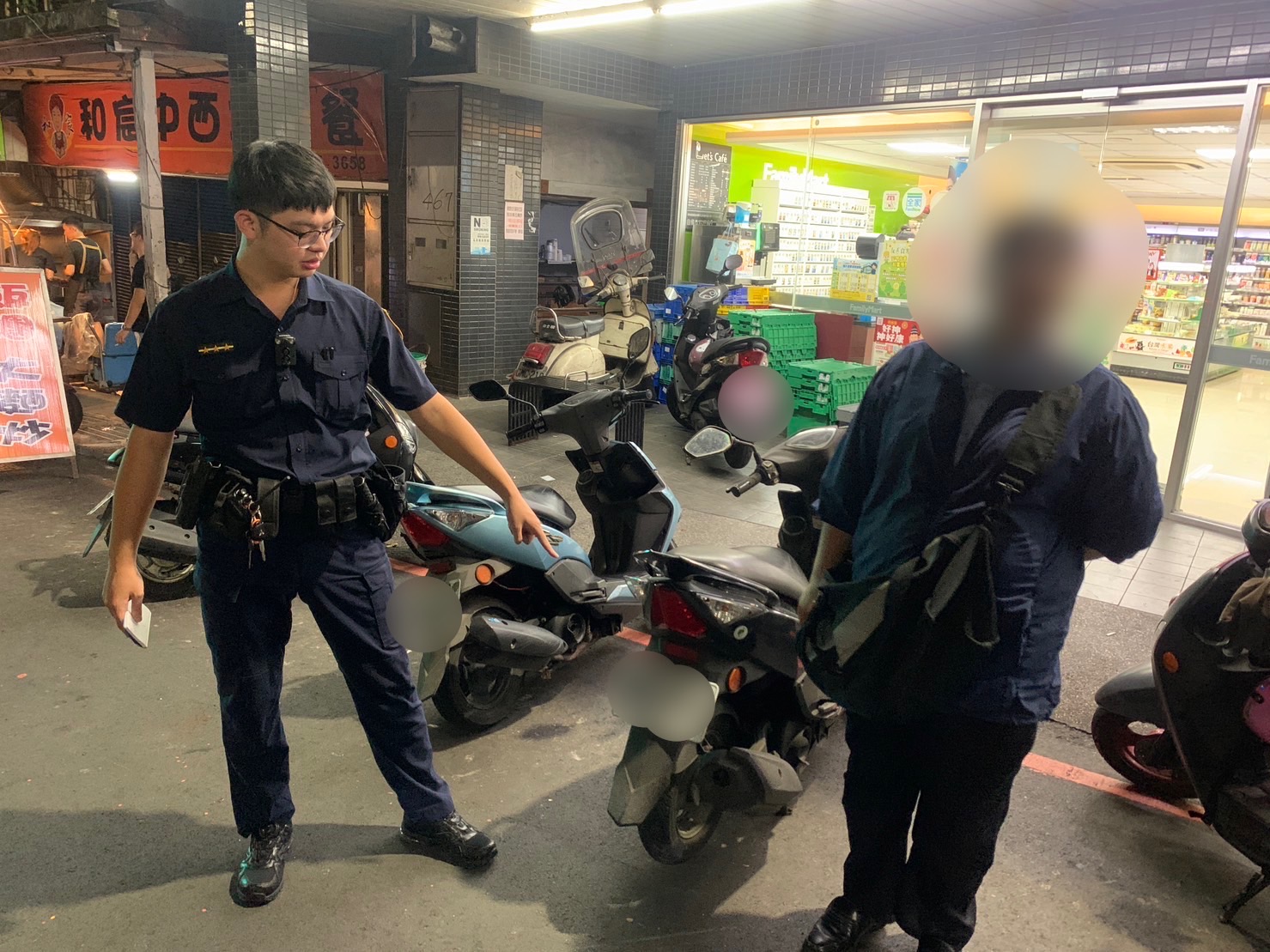 警方尋獲黃女機車位置。（記者薛秀蓮翻攝）