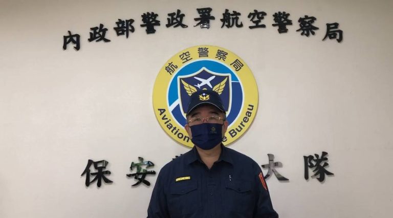 航空警察局保安警察大隊第三隊隊長林光志呼籲用路民眾遵守速限規定，一同維護交通安全。（記者徐煜勝翻攝）