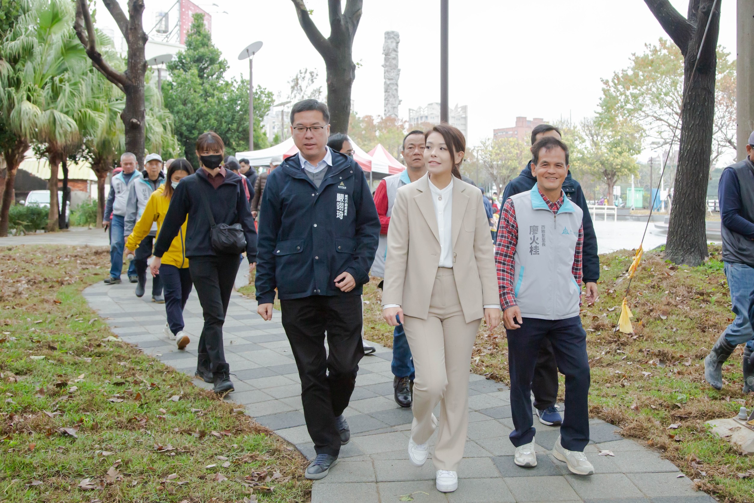 客雅溪大公園首期改善完工，市長高虹安出席啟用典禮。（圖/記者林照東翻攝）