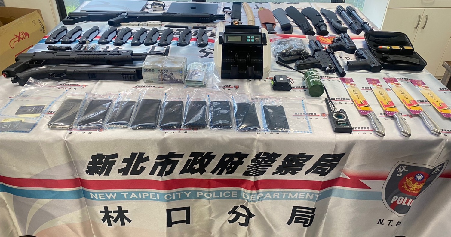 林口分局破獲一處專為境外詐騙集團運作的車手派遣機房，並逮捕6名嫌犯。（記者 黃荷琇翻攝）