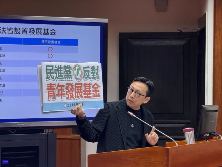 葛如鈞強調，若無穩定基金專款支持，《青年基本法》恐將淪為「空中樓閣，畫餅充飢」。(圖／葛如鈞國會辦公室)