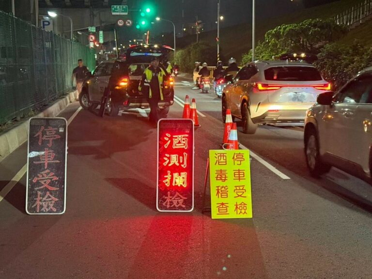 警方自1月20日起至3月5日，執行「酒（毒）駕大執法」。(記者李健興翻攝)