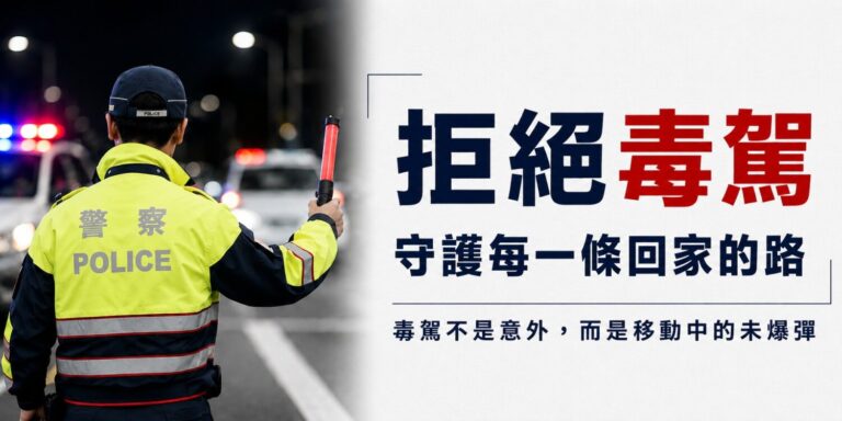 警政署為積極打擊毒駕,於114年底引進「唾液毒品快篩試劑」之新式執法政策,大幅提升執法效能。(圖/NPA署長室粉專)